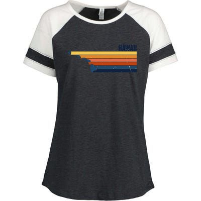 Retro Vintage Hawaii Enza Ladies Jersey Colorblock Tee