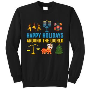 Happy Holidays Around The World Multicultural Celebration Sweatshirt