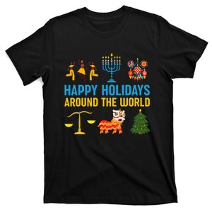 Happy Holidays Around The World Multicultural Celebration T-Shirt