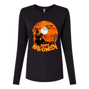 Happy Halloween Apparel Womens Cotton Relaxed Long Sleeve T-Shirt