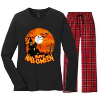 Happy Halloween Apparel Women's Long Sleeve Flannel Pajama Set 