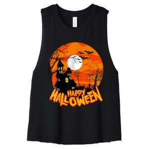 Happy Halloween Apparel Women's Racerback Cropped Tank