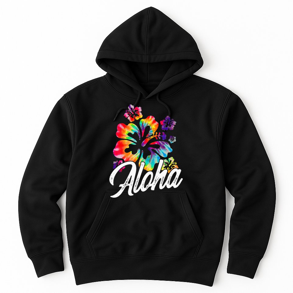 Hawaii Hawaiian Aloha Beaches Hibiscus Flowers Hoodie