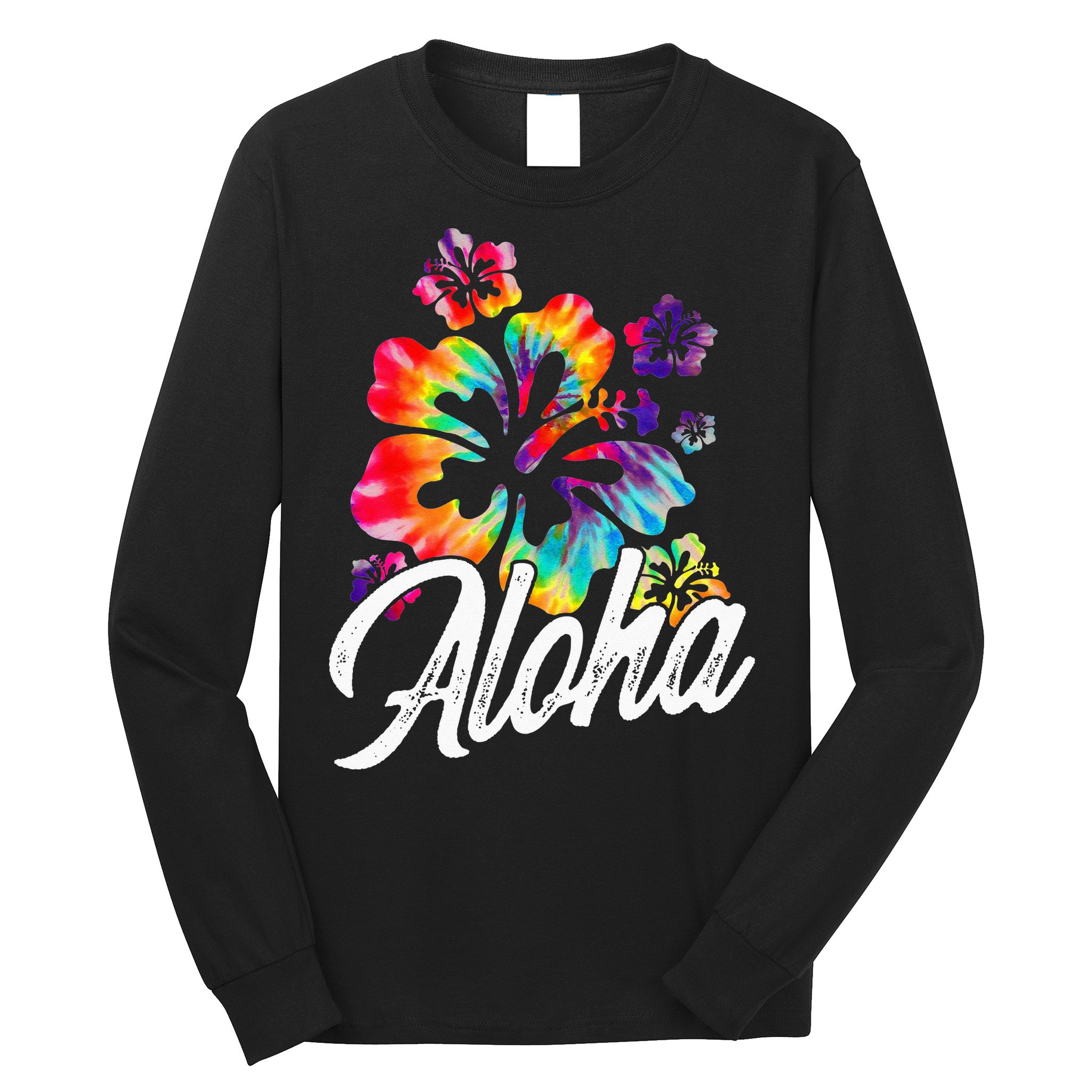 Hawaii Hawaiian Aloha Beaches Hibiscus Flowers Long Sleeve Shirt
