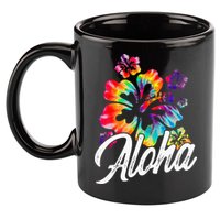 Hawaii Hawaiian Aloha Beaches Hibiscus Flowers 11oz C Handle Ceramic Mug
