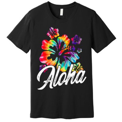 Hawaii Hawaiian Aloha Beaches Hibiscus Flowers Premium T-Shirt