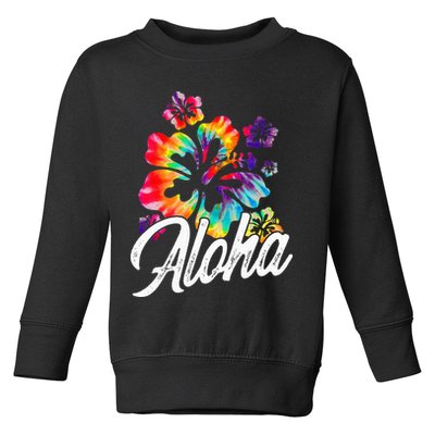 Hawaii Hawaiian Aloha Beaches Hibiscus Flowers Toddler Sweatshirt