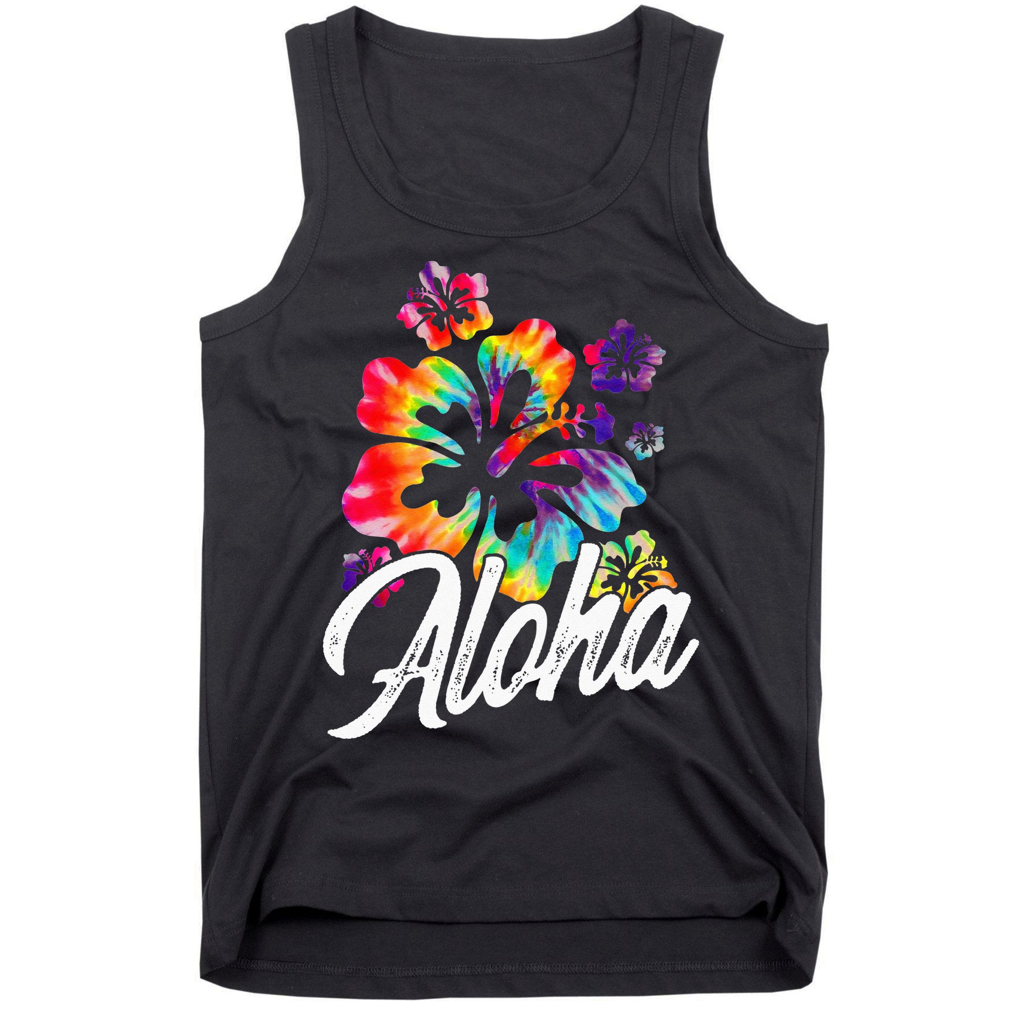 Hawaii Hawaiian Aloha Beaches Hibiscus Flowers Tank Top