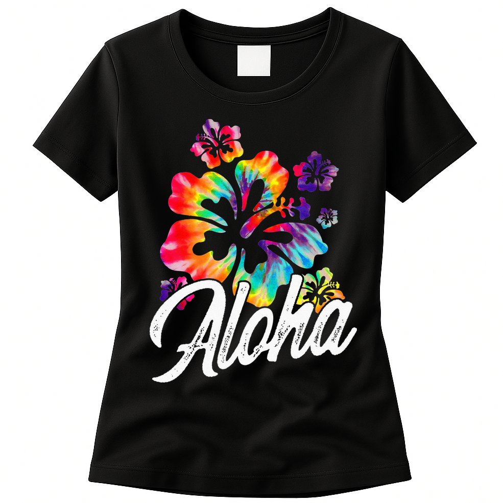 Hawaii Hawaiian Aloha Beaches Hibiscus Flowers Womens T-Shirt