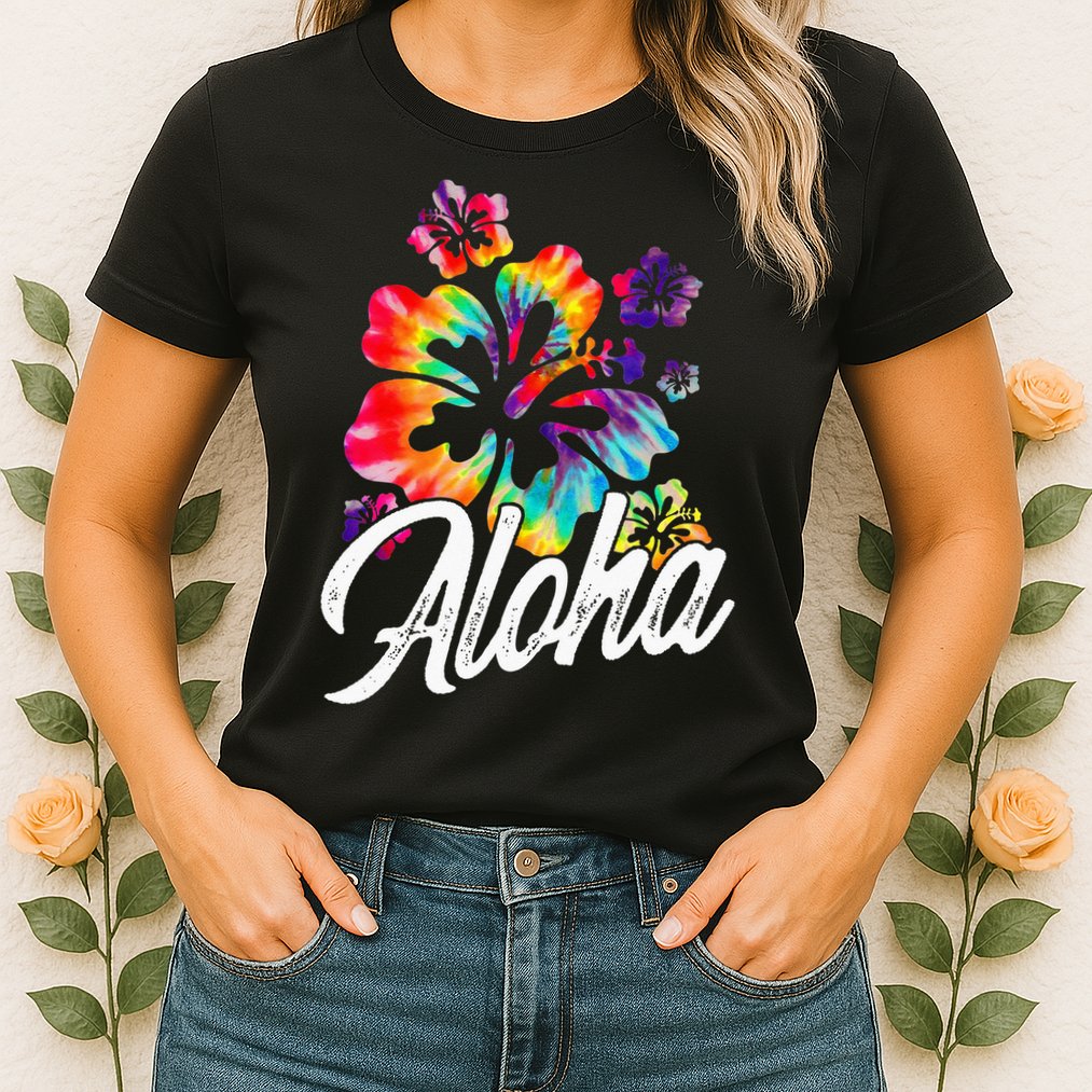 Hawaii Hawaiian Aloha Beaches Hibiscus Flowers Womens T-Shirt