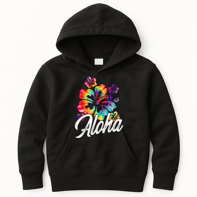 Hawaii Hawaiian Aloha Beaches Hibiscus Flowers Kids Hoodie