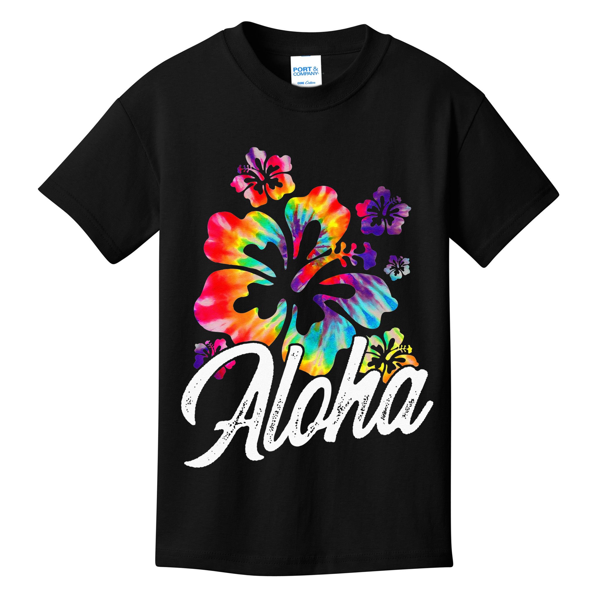 Hawaii Hawaiian Aloha Beaches Hibiscus Flowers Kids T-Shirt