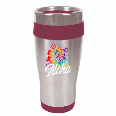 Hawaii Hawaiian Aloha Beaches Hibiscus Flowers 16oz Travel Tumbler