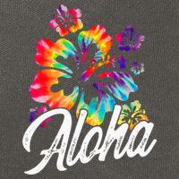 Hawaii Hawaiian Aloha Beaches Hibiscus Flowers Cotton Canvas Backpack