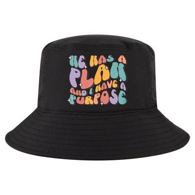 He Has A Plan And I Have A Purpose Christian Men Women Cool Comfort Performance Bucket Hat