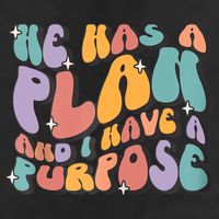 He Has A Plan And I Have A Purpose Christian Men Women Cool Comfort Performance Bucket Hat
