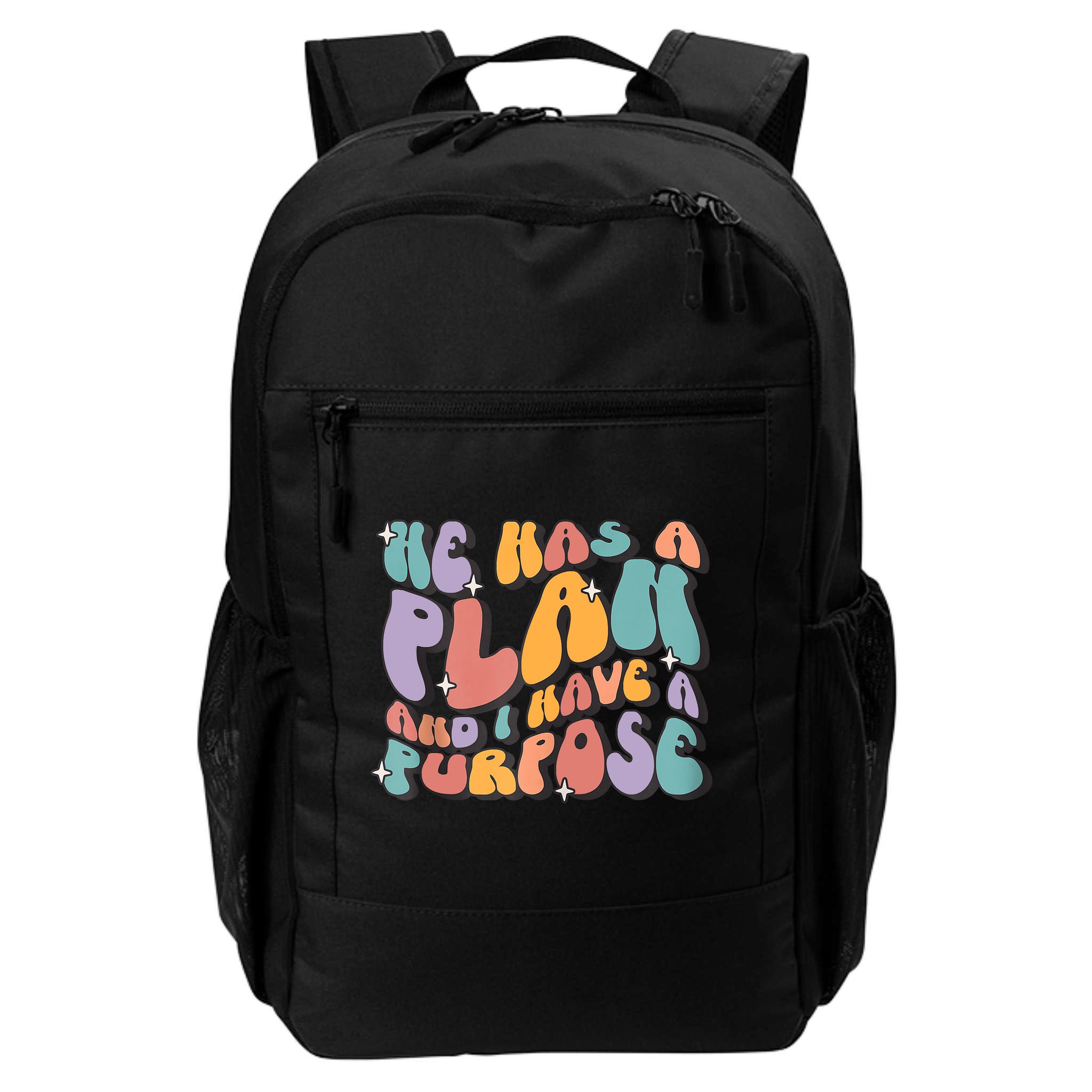 He Has A Plan And I Have A Purpose Christian Men Women Backpack