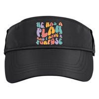 He Has A Plan And I Have A Purpose Christian Men Women Adult Drive Performance Visor