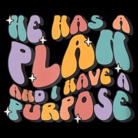 He Has A Plan And I Have A Purpose Christian Men Women 16 in Basic Backpack
