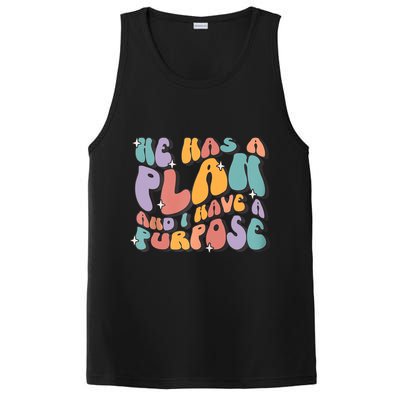 He Has A Plan And I Have A Purpose Christian Men Women PosiCharge Competitor Tank