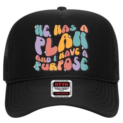 He Has A Plan And I Have A Purpose Christian Men Women Trucker Hat
