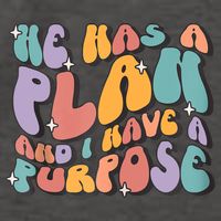 He Has A Plan And I Have A Purpose Christian Men Women Vector Backpack