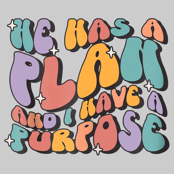 He Has A Plan And I Have A Purpose Christian Men Women Youth Performance Sprint T-Shirt