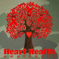 Heart Health Awareness Red Ribbon Heart Tree Legacy Tie Dye Trucker Hat