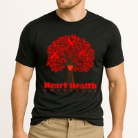 Heart Health Awareness Red Ribbon Heart Tree Performance Shirt