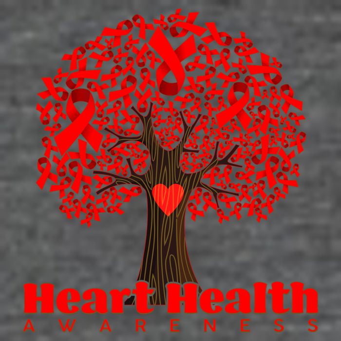 Heart Health Awareness Red Ribbon Heart Tree Mesh Reversible Basketball Jersey Tank