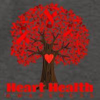 Heart Health Awareness Red Ribbon Heart Tree Vector Backpack