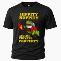 Hippity Hoppity Abolish Private Property Frog Meme Cooling Performance Crew T-Shirt