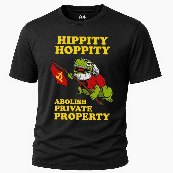 Hippity Hoppity Abolish Private Property Frog Meme Cooling Performance Crew T-Shirt