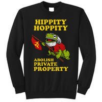 Hippity Hoppity Abolish Private Property Frog Meme Sweatshirt