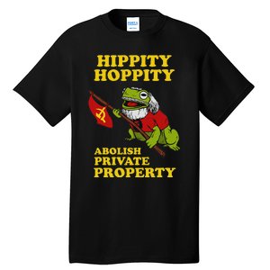 Hippity Hoppity Abolish Private Property Frog Meme Tall T-Shirt