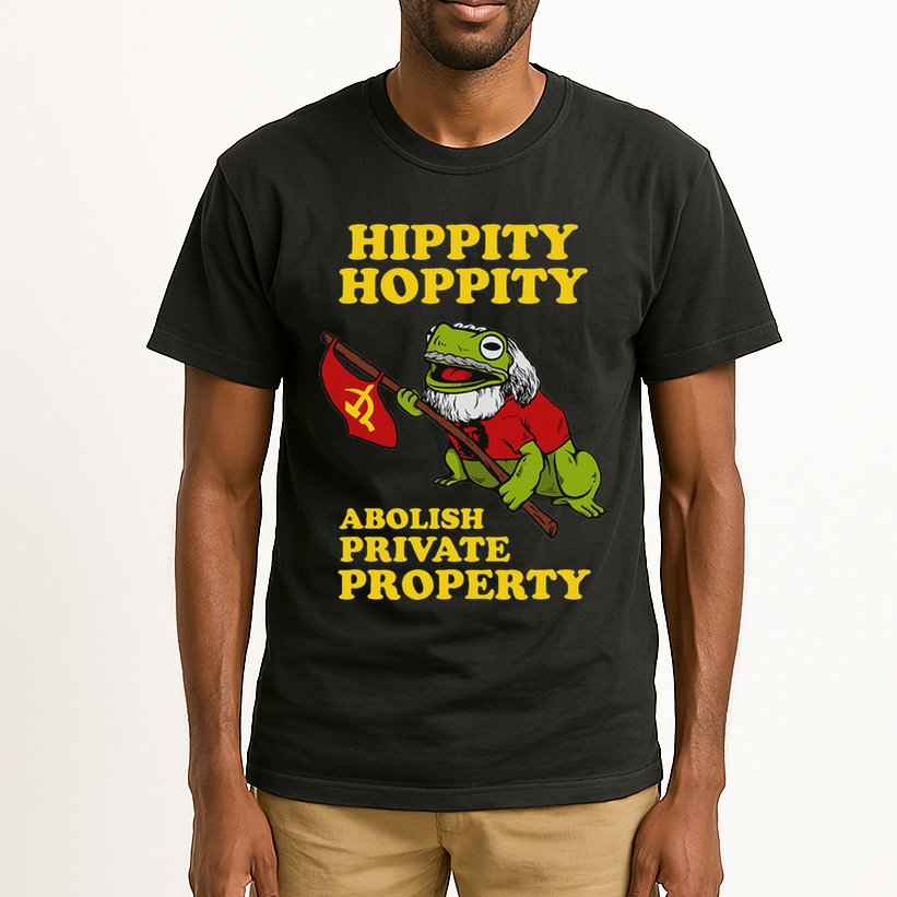 Hippity Hoppity Abolish Private Property Frog Meme Tall T-Shirt