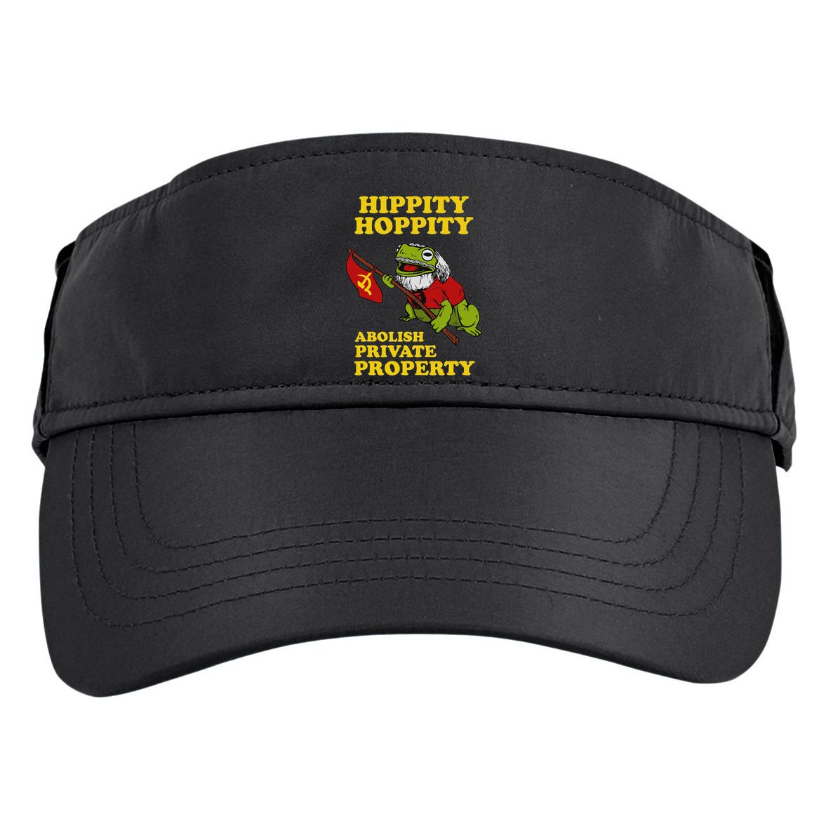 Hippity Hoppity Abolish Private Property Frog Meme Adult Drive Performance Visor