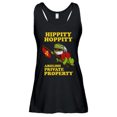 Hippity Hoppity Abolish Private Property Frog Meme Ladies Essential Flowy Tank