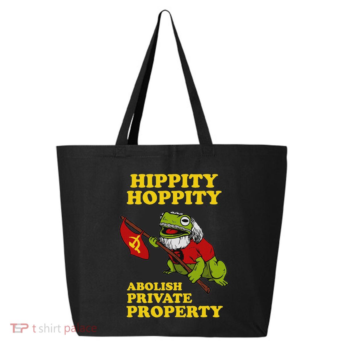 Hippity Hoppity Abolish Private Property Frog Meme 25L Jumbo Tote