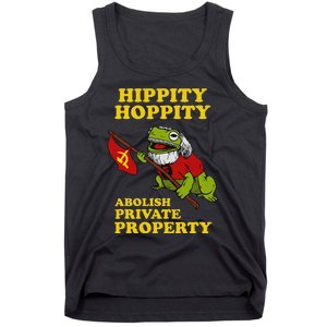 Hippity Hoppity Abolish Private Property Frog Meme Tank Top