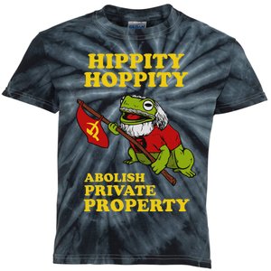 Hippity Hoppity Abolish Private Property Frog Meme Kids Tie-Dye T-Shirt