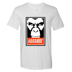 Harambe V-Neck T-Shirt