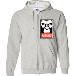 Harambe Full Zip Hoodie