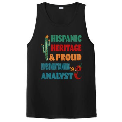 Hispanic Heritage And Proud Investt Banking Analyst Great Gift PosiCharge Competitor Tank