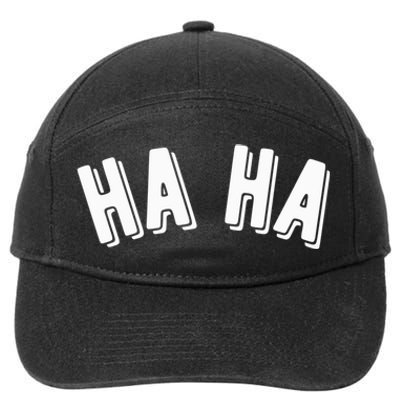 Haha 7-Panel Snapback Hat