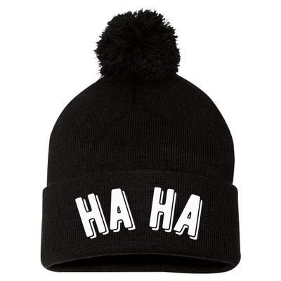 Haha Pom Pom 12in Knit Beanie