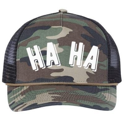 Haha Retro Rope Trucker Hat Cap