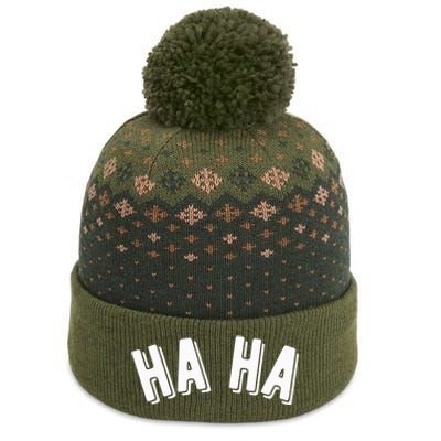 Haha The Baniff Cuffed Pom Beanie