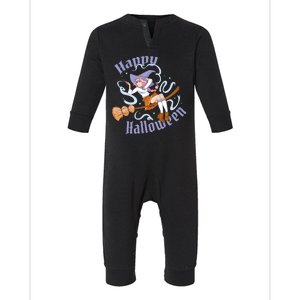 Happy Halloween Anime Witch Girl Infant Fleece One Piece