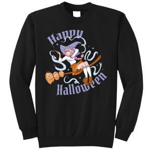 Happy Halloween Anime Witch Girl Sweatshirt